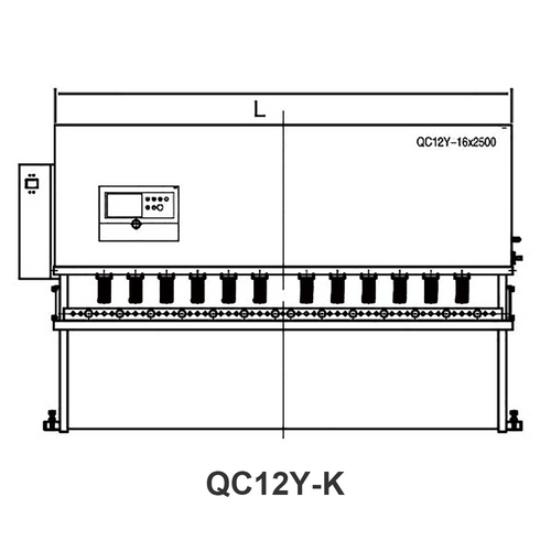 Hydraulische CNC-Schwenkschere der Serie QC12Y/K