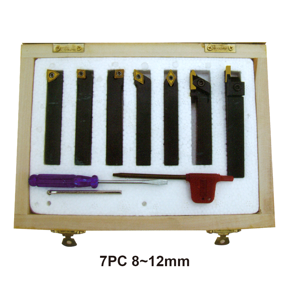 أدوات تقطيع المخرطة 7PC-8mm/7PC-10mm/7PC-12mm