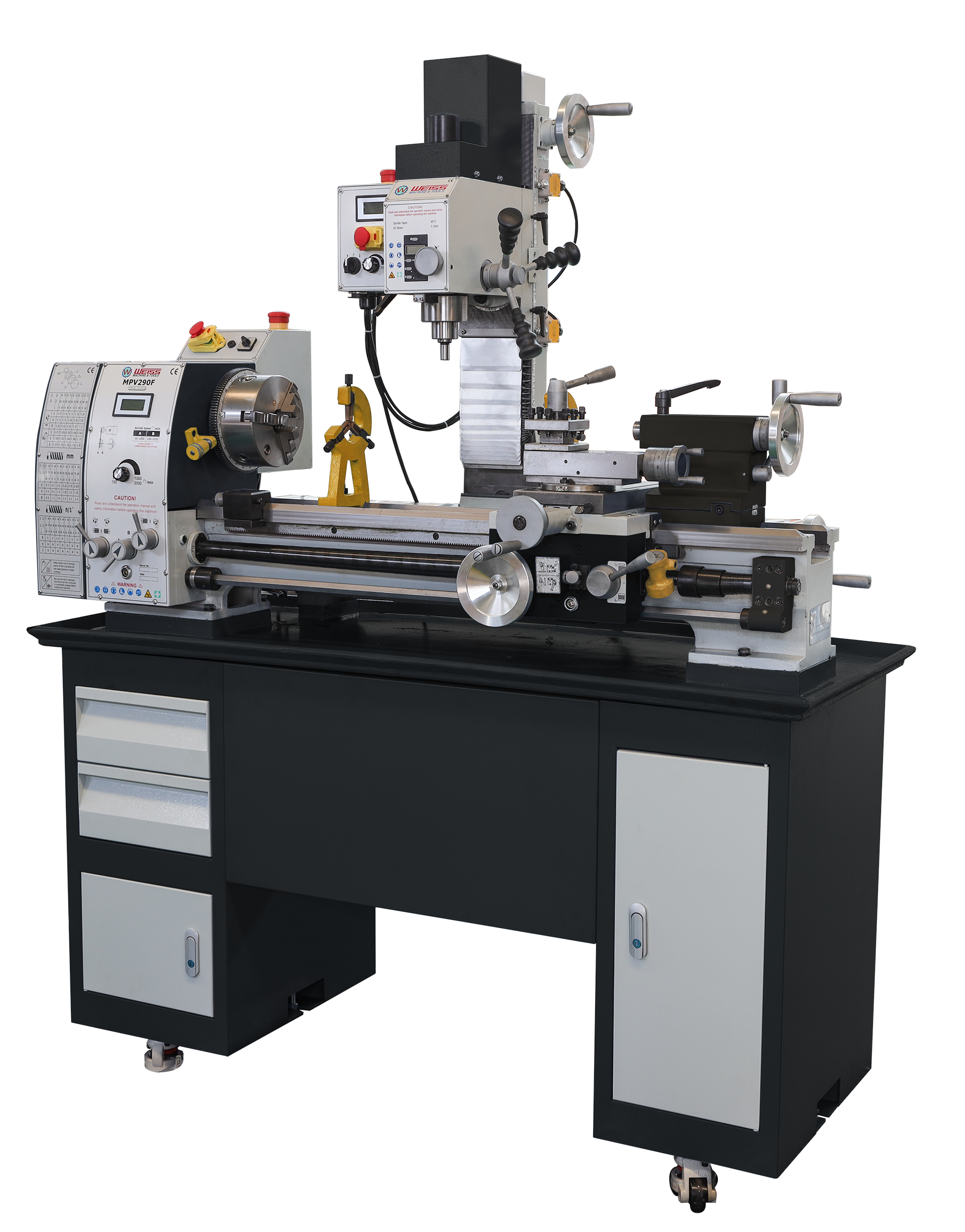 MPV290F-Movable Mill Head Lathe&Mill&Drill Combination Machine