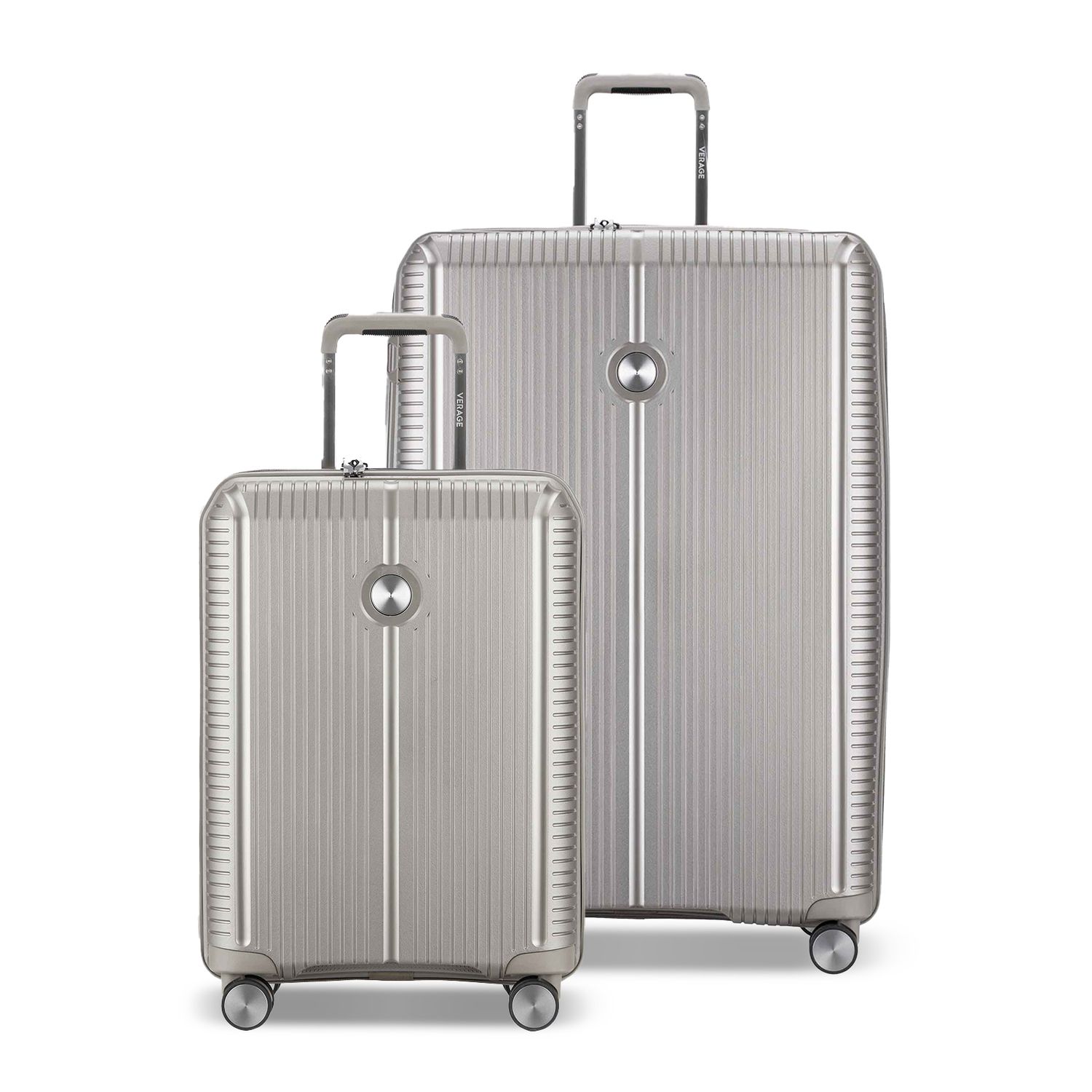 Silver luggage set