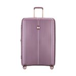 Hard shell luggage rose gold