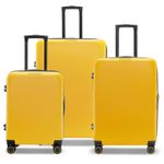 Yellow luggage set