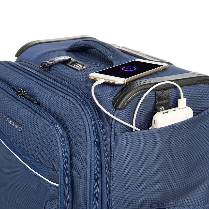 17時まで出品‼️suavele TOROMI ブルー Softshell Suitcase Set & 2 Piece Suitcase Set | Verage | Suitcase Set