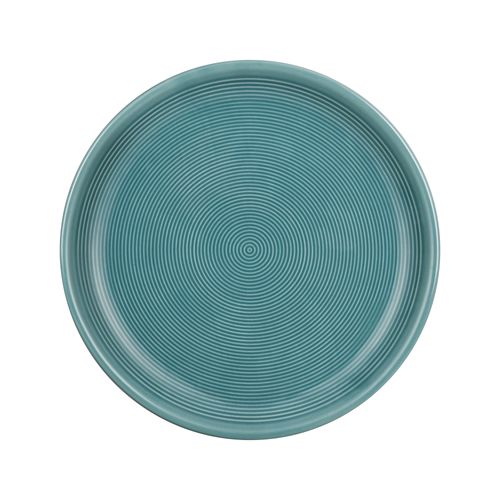 20pcs Circle Stripe Glazed Sky Blue Ceramic Dinnerware Set