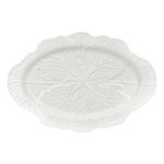 Magnoble 14" Cabbage Crockery Fish Plate White