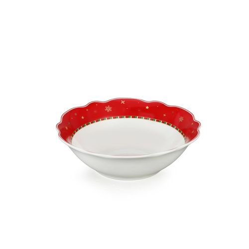 Festive Santa & Tree 9'' Bowl