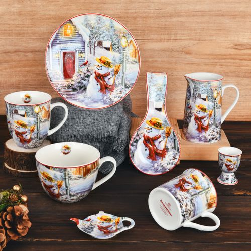 Snowy Village Christmas Dinnerware Set