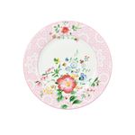 pink floral plate in Magnoble Pink Flower Dinner Set