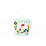 Modern floral tea cup in Blooming Tale Square Ceramic Dinner Set