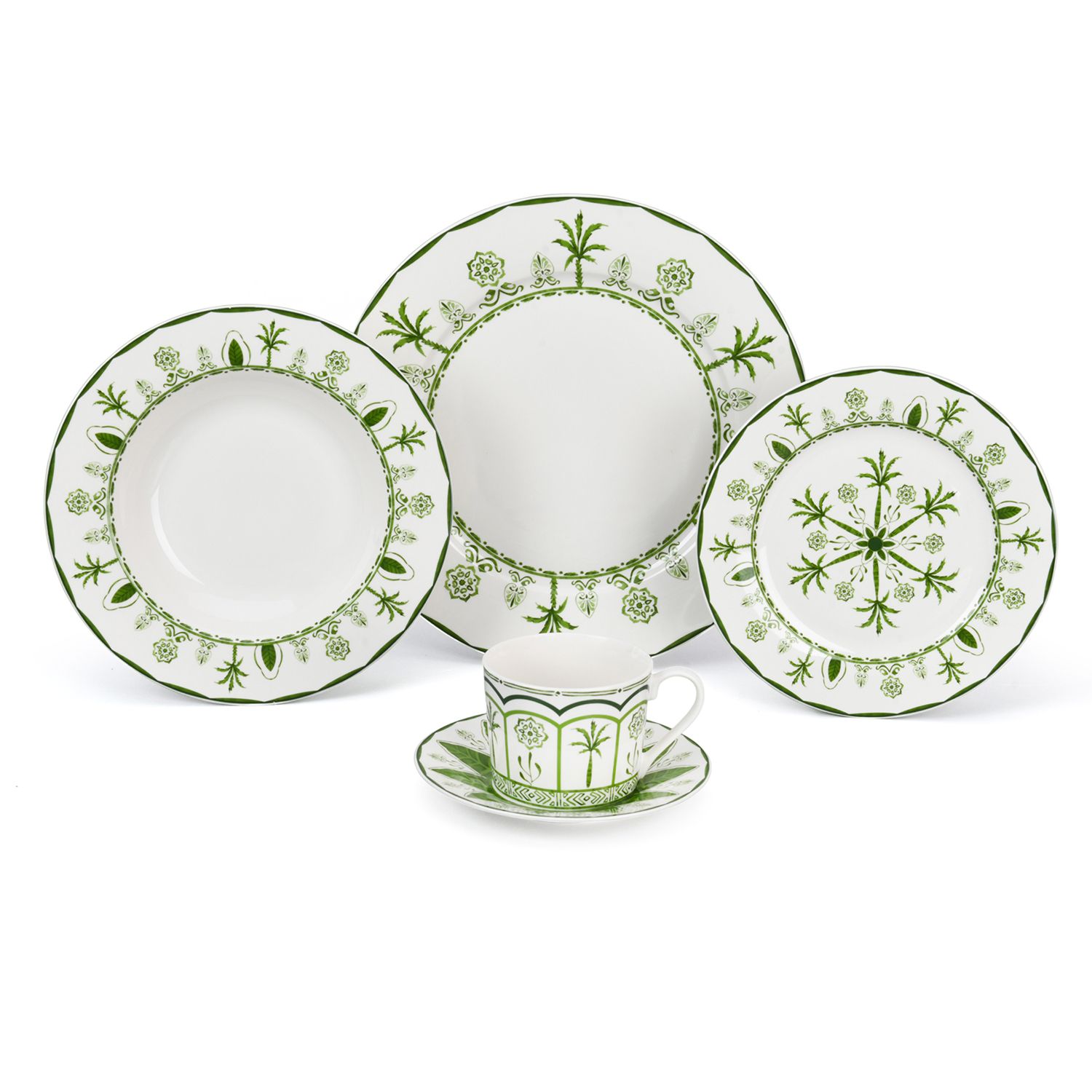 Spring Summer Flower Modern Ceramic Dinnerware Set