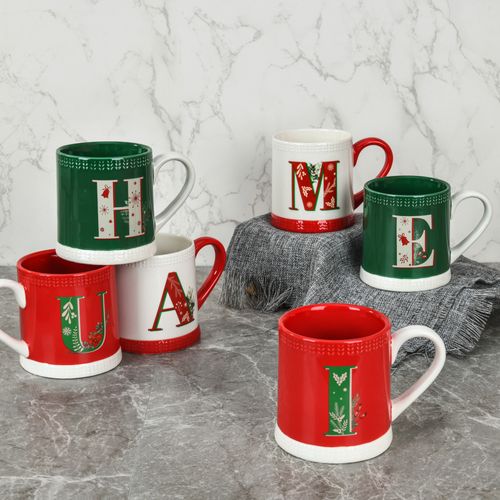 Christmas Alphabet 400ml Mug