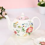 floral tea pot in Magnoble Pink Flower Dinner Set