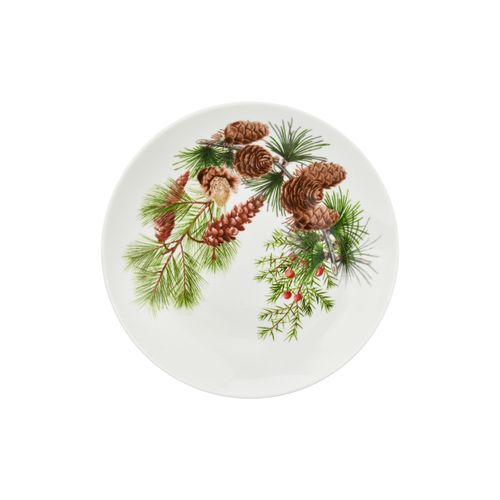 Pinecone Christmas Porcelain Dinner Plate