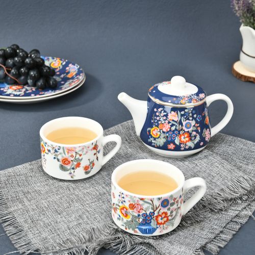 Blooms in Blue Tea For One Set