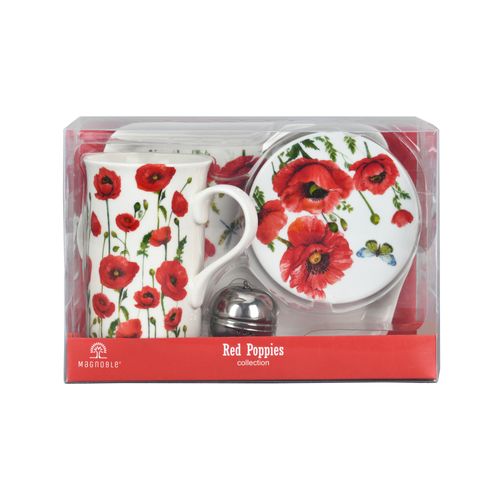 Poppy Blossom Ceramic Tea Set