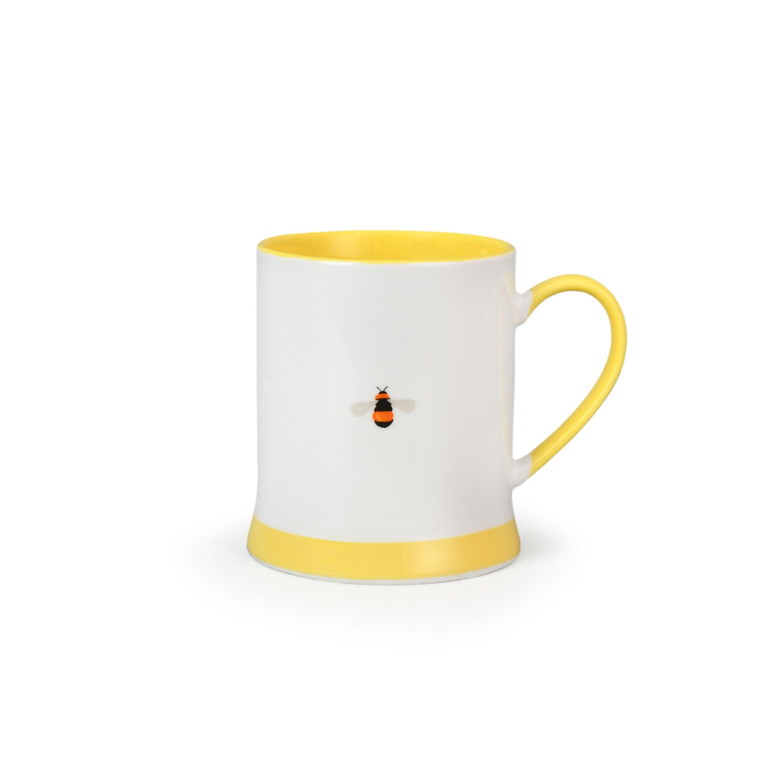 Magnoble 400ml ceramic bee mug in daisy mug set of 4