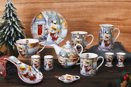 Snowy Village Christmas Dinnerware Set