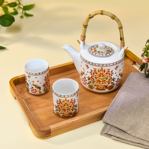 Vibrant Floral 580ml Teapot Set