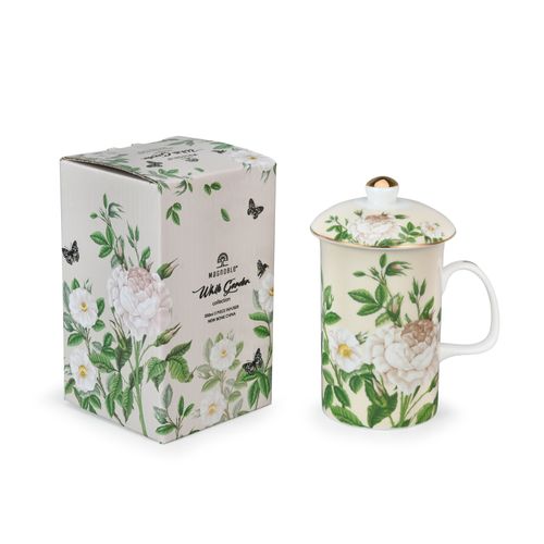 Spring Whispers 300ml Ceramic Tea Cup with Strainer