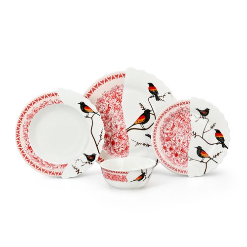 24pcs Nature's Harmony New Bone China Dinnerware Set