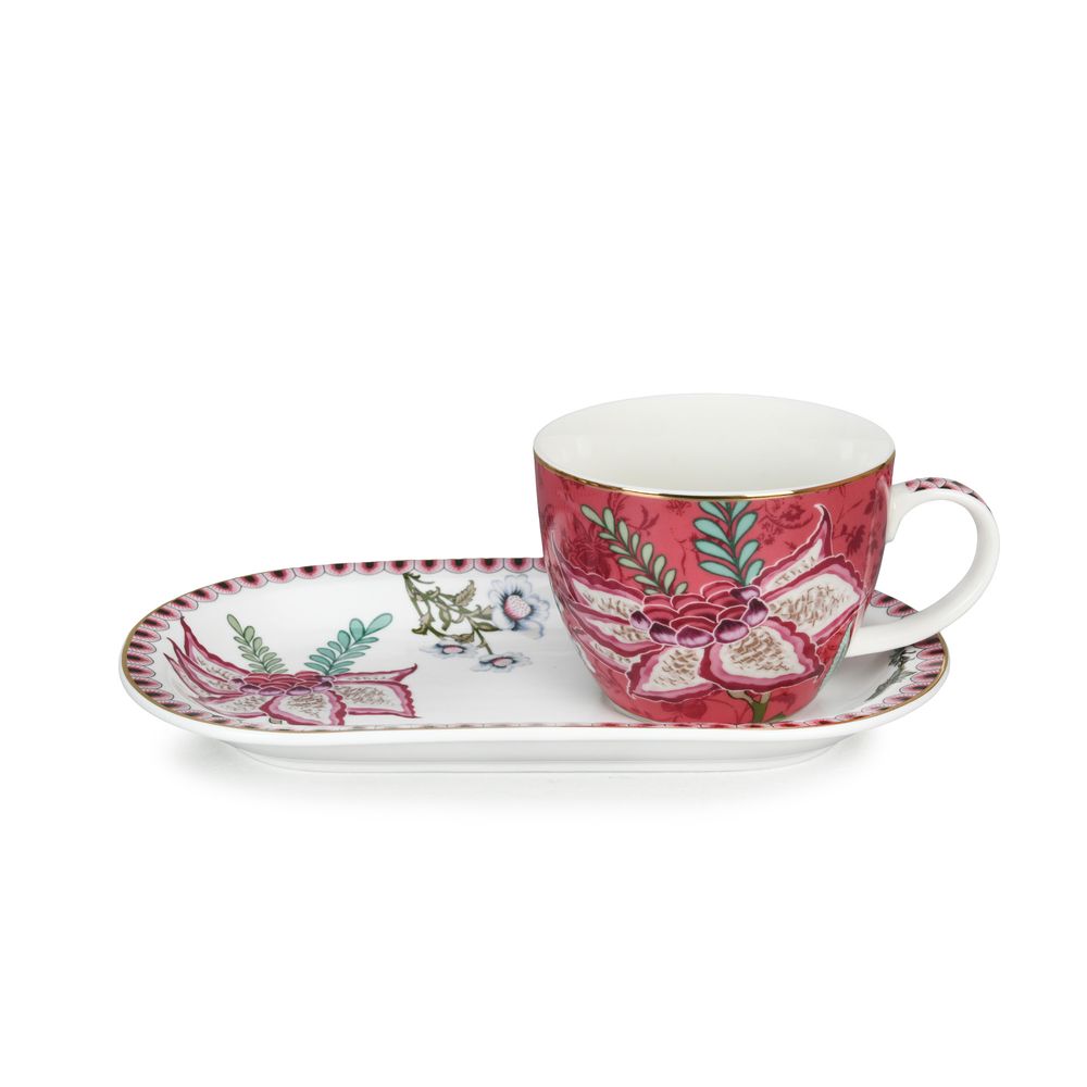 Pink Petals Mug & Plate