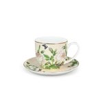 Magnoble Spring Whispers Ceramic Blooming Flower Tea cup and saucer