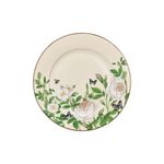 Magnoble 7 5'' Dessert Plate with Green Flowers