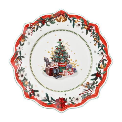 Enchanted Christmas Ceramic Dinner Plate