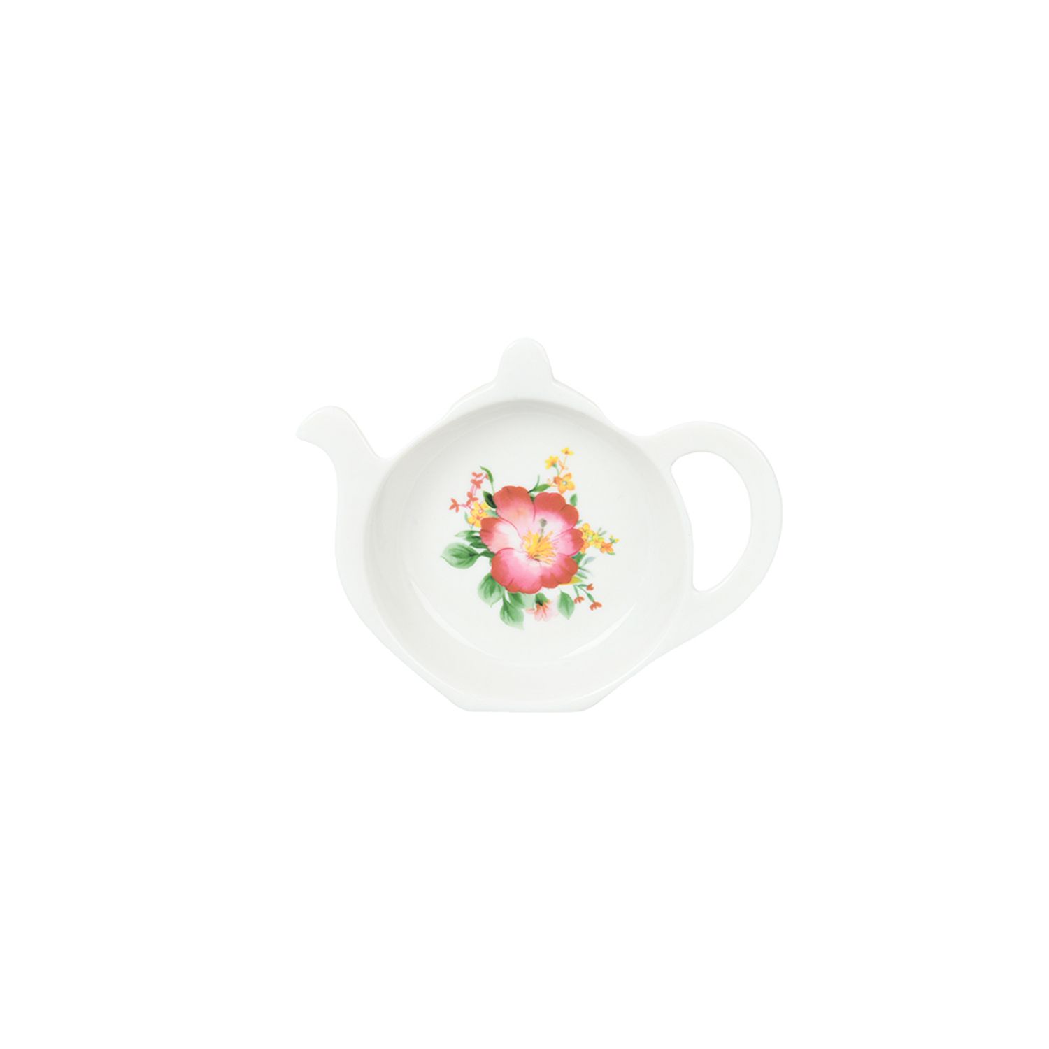 pink floral tea bag holder in Magnoble Pink Flower Dinner Set