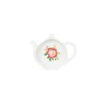 pink floral tea bag holder in Magnoble Pink Flower Dinner Set