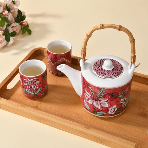 Pink Petals Tea Set