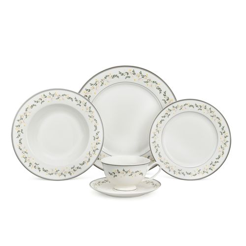 20PCS Magnoble Simplicity And Elegance Ceramic Dinnerware Set