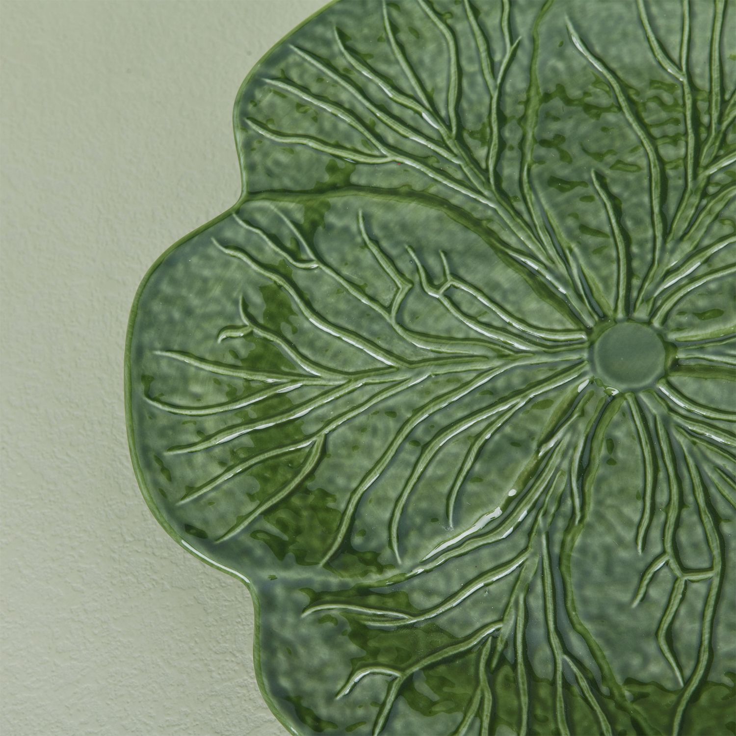 Magnoble green Cabbage Leaf Serving Plate