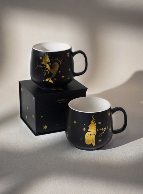 Zodiac Gilded 450ml Mug