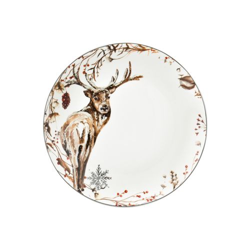 Woodland Christmas S/4 8'' Dinner Plate