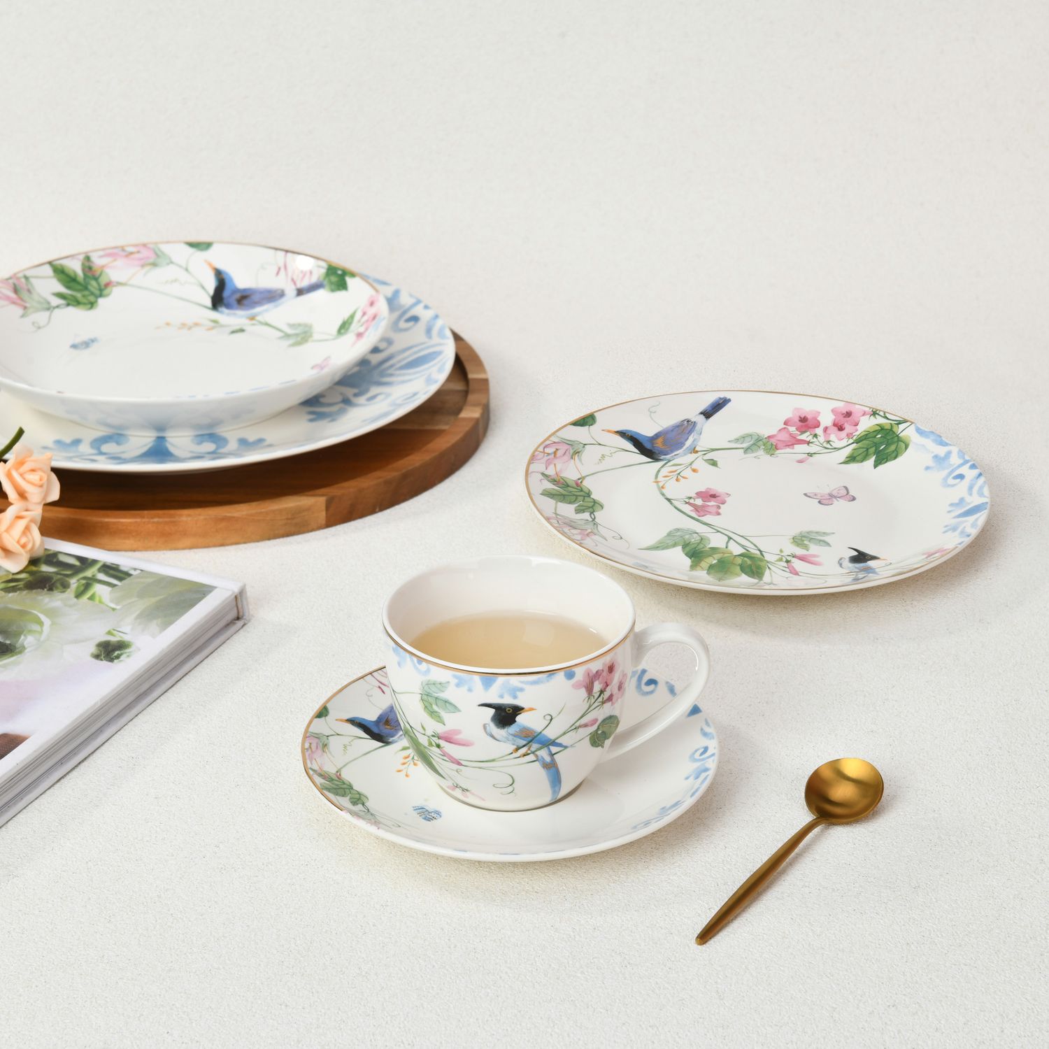 Magnoble FOREST beautiful birds dinner set