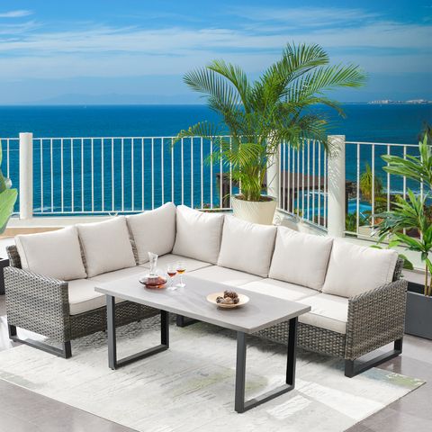 7-Piece Large Sectional Set with Coffee Table, GRS Series