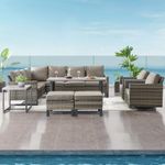 8 person patio conversation set