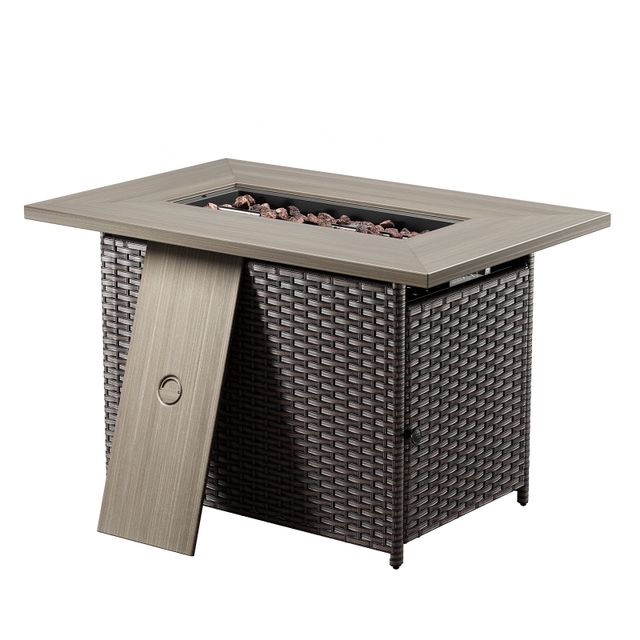 Rectangular Fire Pit Table