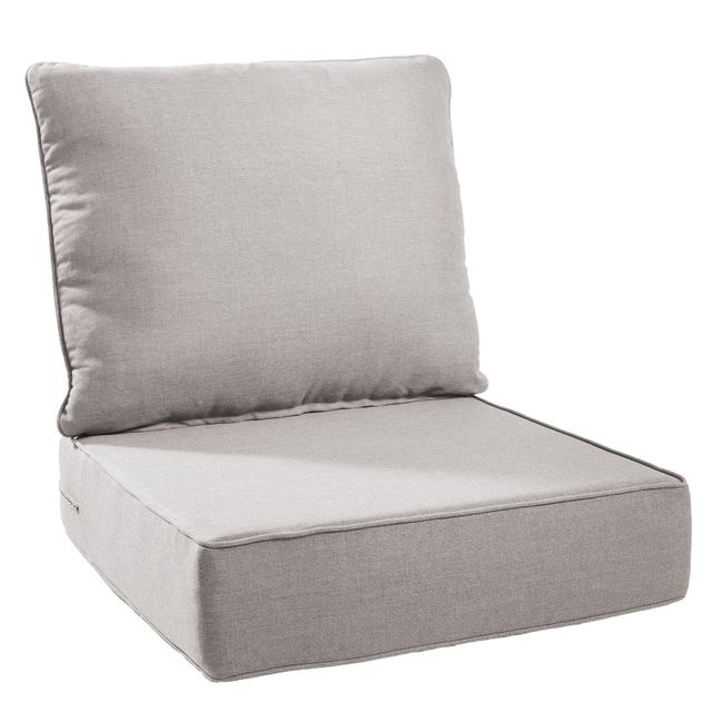 1 Set Outdoor Cushion, High Back and Deep Seating, 6" H x 24" W x 24" D