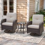 outdoor swivel glider chair	