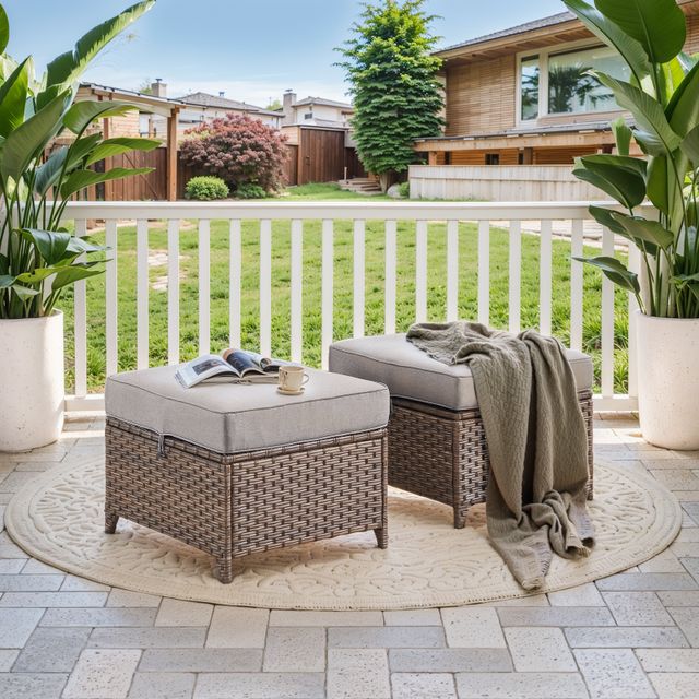 Outdoor Ottoman, DAR Series