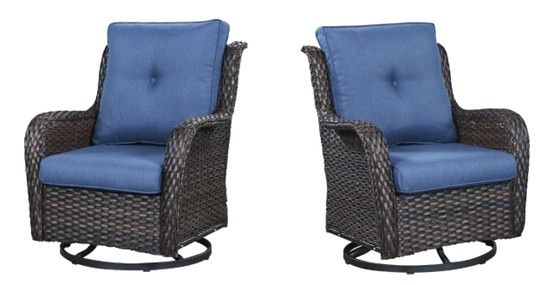 outdoor swivel glider chairs