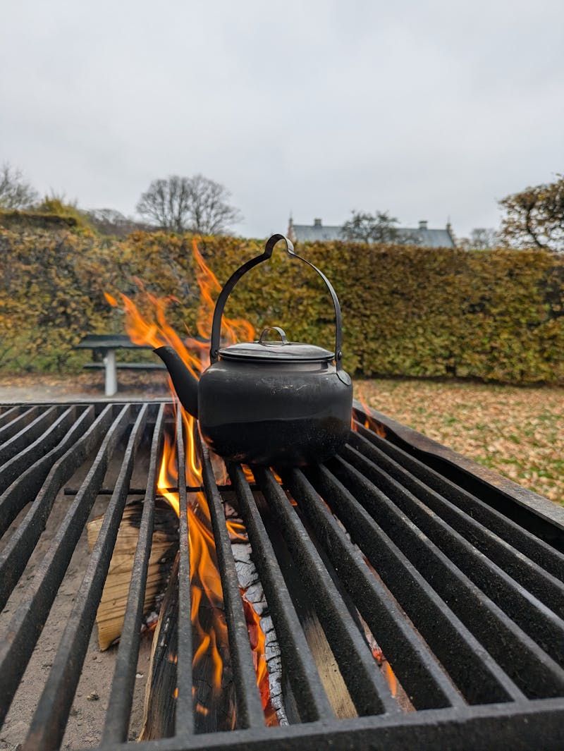 iron fire pit table