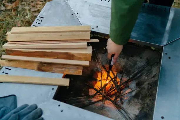 Iron Fire Pit Table