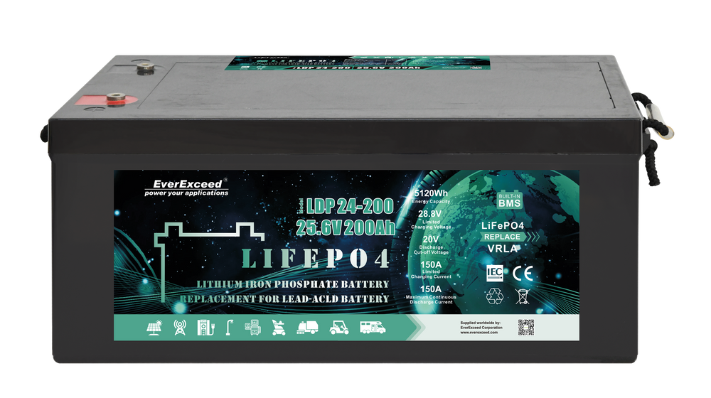 High Capacity Density Waterproof IP68 24V 200ah Lithium Battery For Marine,RV