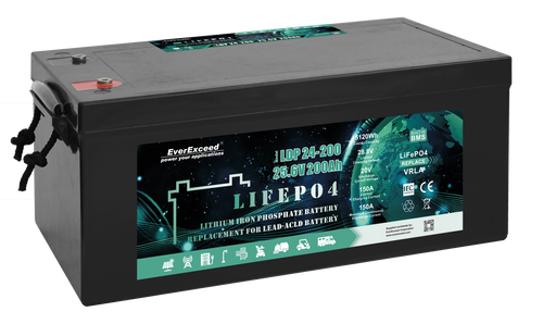 High Capacity Density Waterproof IP68 25.6V 200ah Lithium Battery For Marine, RV