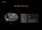 95mm 16oz PET lid