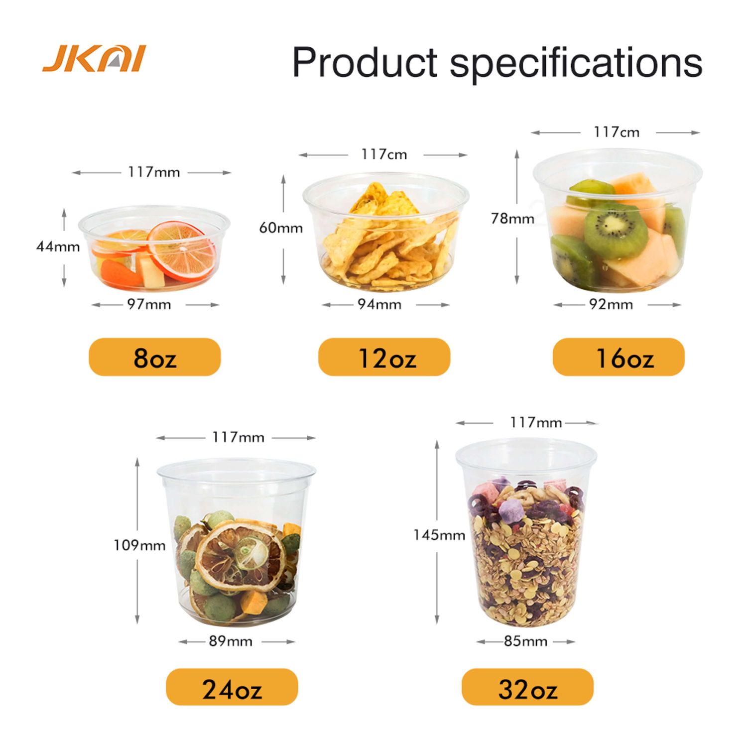 117mm 12oz PET cup