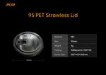 95mm 16oz PET lid